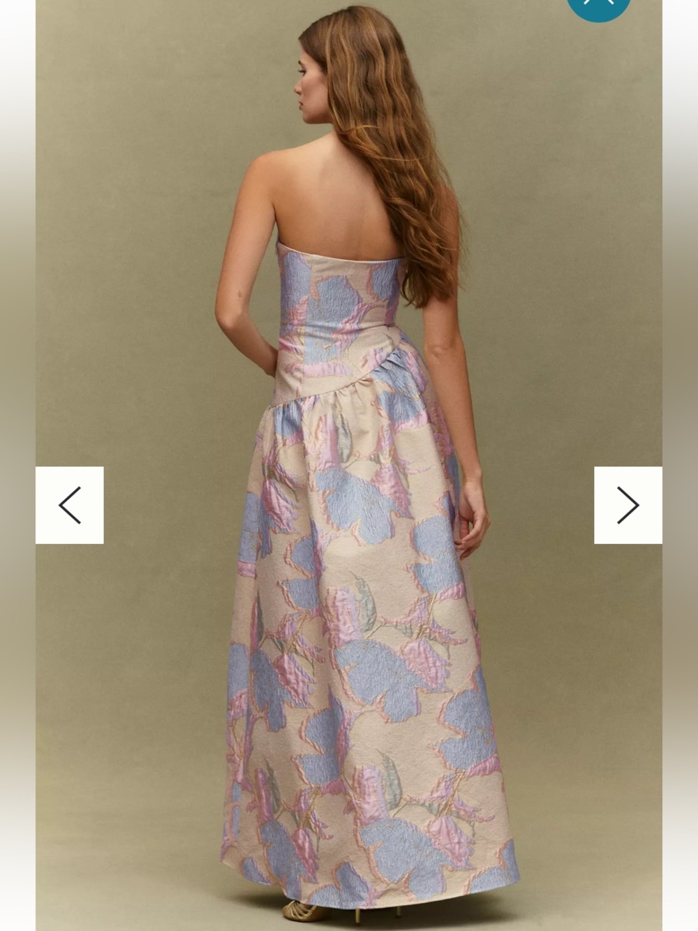 Elliatt | Marlene Asymmetric Strapless Blue Maxi Dress 🩵 - Picture 3 of 5